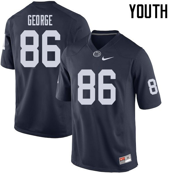 Youth #86 Daniel George Penn State Nittany Lions College Football Jerseys Sale-Navy - Click Image to Close